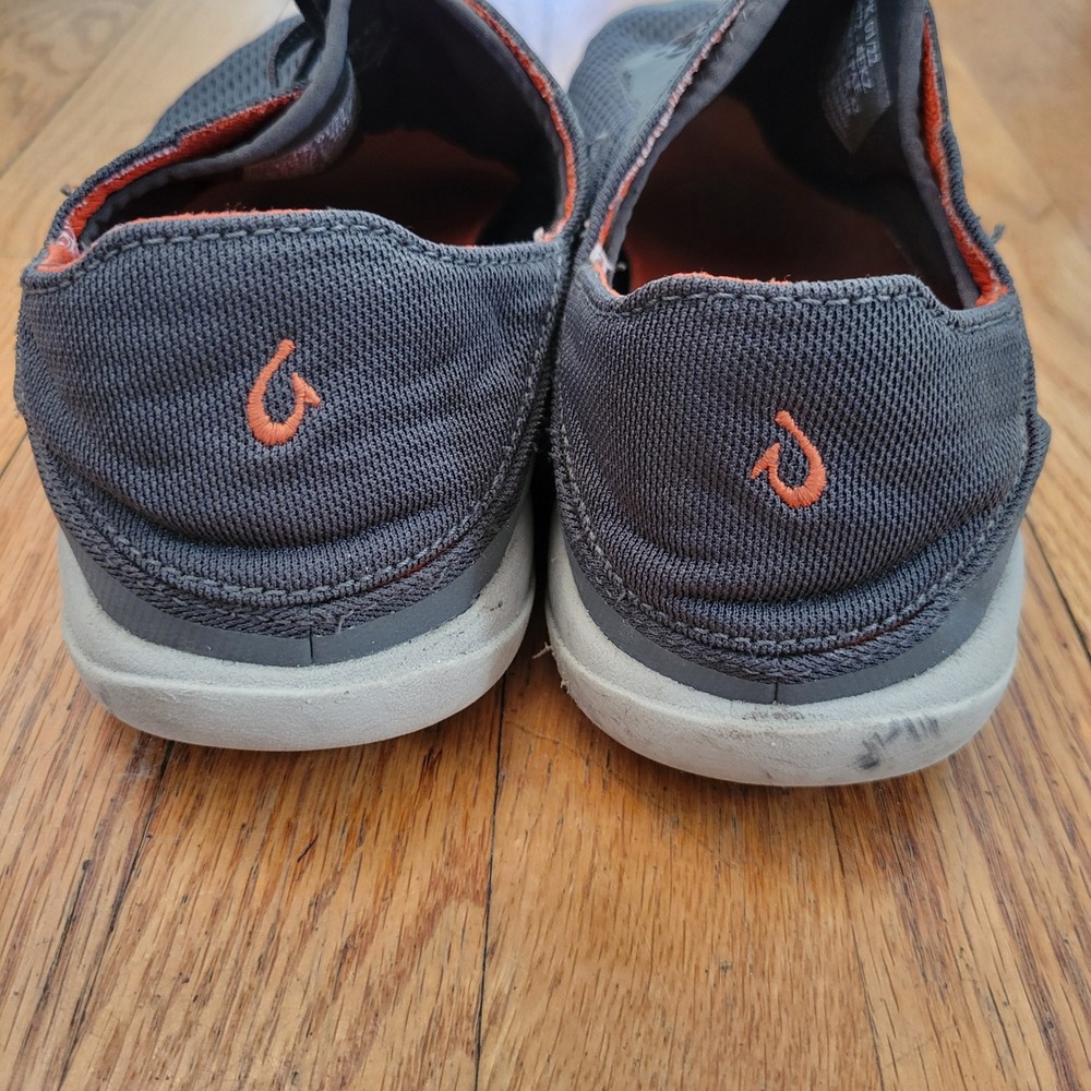 OluKai Moku Pae Gray Mesh Water Shoes Sneakers 9 Summer Comfort Lightweight - Picture 3 of 8